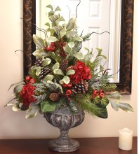 (image for) Grande Winter Greens and Berry Floral Design CR1588