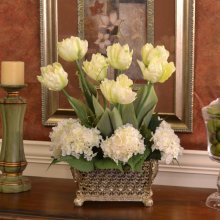 (image for) Tulip and Hydrangea Silk Floral Deisgn
