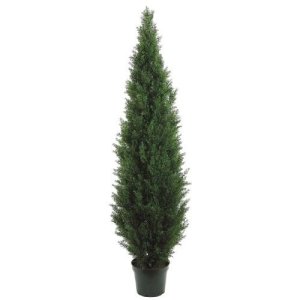 (image for) 84" Cedar Artifiical Topiary w/Pot Grn # TP017-GR