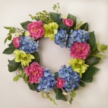 (image for) Hydrangea and Rose Wreath WR4989 Out of Stock