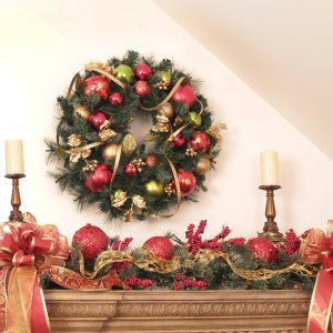 (image for) Christmas Ornament Holiday Wreath CR1018
