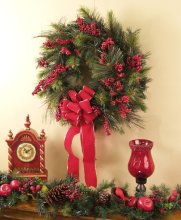 (image for) Red Berry Christmas Wreath CR-W03-30
