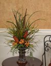 (image for) Grasses, Feathers and Protea Mantel Floral Design NC136