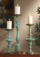 (image for) Aegean Blu Candlesticks 3 piece set, CVCHI560