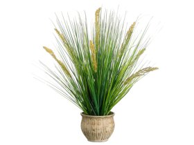 (image for) Grass in Pot Silk Plant and Greenery GRWP7410-4 ( out of stock)