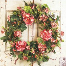 (image for) Rose Hydrangea and Ivy Wreath WS2124
