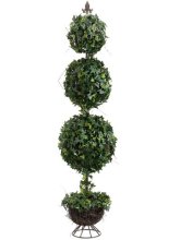 (image for) 5' Triple Ball-Shaped ivy Topiary w/Finial TP861