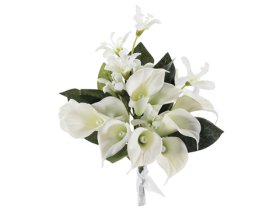 (image for) White Mini Calla Lily Corsage