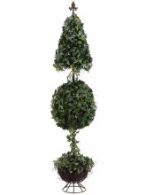 5' Cone Ball Ivy Topiary Tree TP862