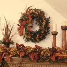 (image for) Holiday Copper Garland and Wreath Set CR1008S Designer Set