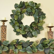 Magnolia Wreath and Garland Set WR4993 Out of Stock