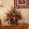 Silk Flowers | Wildflowers with Pheasant Feathers AR218-90