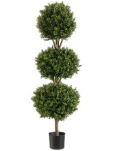 4' Triple Ball-Shaped Boxwood Topiary Tree # TP 275
