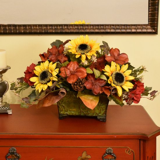 (image for) Sunflower and Dogwood Floral Arrangement AR447 TEXT_CLOSE_WINDOW