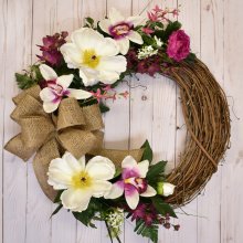 (image for) Magnolia Orchid Wreath WR5035