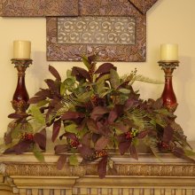 (image for) Silk Ledge Plant with Laurel, Fern and Ivy GR 173 