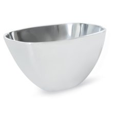 Silver Finish Aluminum contemporary Bowl V-025