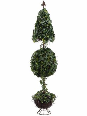 (image for) 5' Cone Ball Ivy Topiary Tree TP862