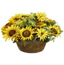 (image for) Sunflower Silk Flower Arrangement ARWF9106