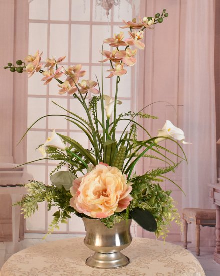 (image for) Mini Pink Orchid and Calla Lily floral Design O204 TEXT_CLOSE_WINDOW