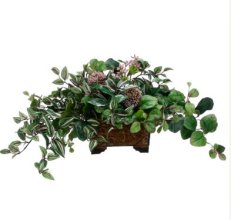 (image for) Faux Greenery Arrangement with Wandering Jew & Peperomia GRWP7872