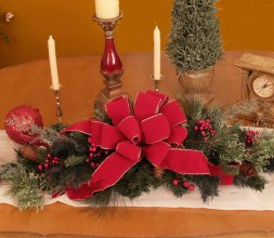 (image for) Christmas Table Centerpiece CR1025 Pine-Holiday-Decorations