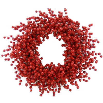 (image for) CR4651 Christmas Red Berry Wreath