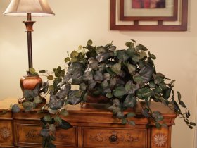 Frosted Philodendron Silk Ledge Plant GR107-44