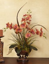 (image for) Phalaenopsis Orchid Floral Design with Feathers 0157