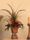Pheasant Feather Floral Design with Natural Accents NC133