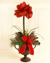 (image for) Red Amaryllis Christmas Arrangement CR1571