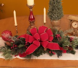 (image for) Christmas Table Centerpiece CR1025 Pine-Holiday-Decorations