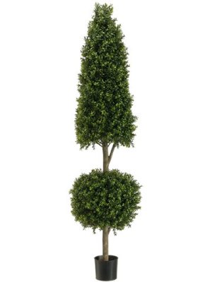 (image for) 5' Cone & Ball-Shaped Boxwood Topiary Tree #TP295