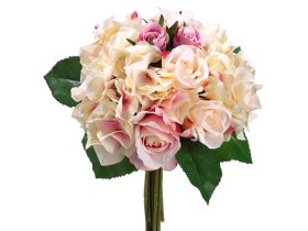 (image for) Fuchsia Pink Hydrangea Bouquet FBQ030-FU/PK