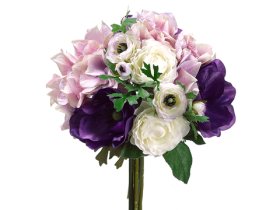 (image for) Hydrangea/Ranunculus/Anemone Bouquet Purple Lavender FBQ063-PU