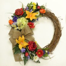 (image for) Summer Wreaths | Colorful Garden Wreath WR4876 Out of Stock