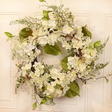 (image for) Cream Hydrangea Wreath WR4960