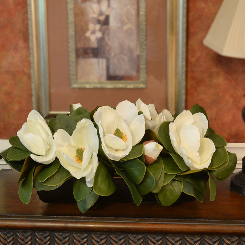(image for) Low Silk Magnolia Centerpiece AR398 TEXT_CLOSE_WINDOW