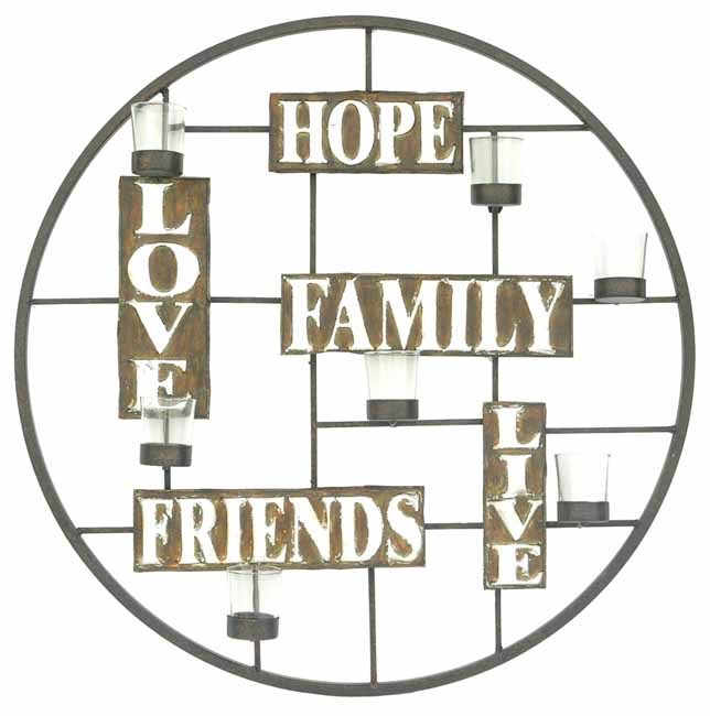 (image for) Candleholder Metal Wall Art # CVBWE998 TEXT_CLOSE_WINDOW