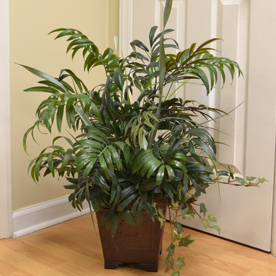 Boston Fern Silk Plants GR162 Floral Home Decor, silk rose