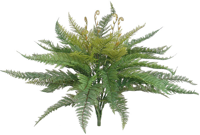 (image for) 34" LEATHER FERN BUSH- S14515XX (6 piece min) TEXT_CLOSE_WINDOW