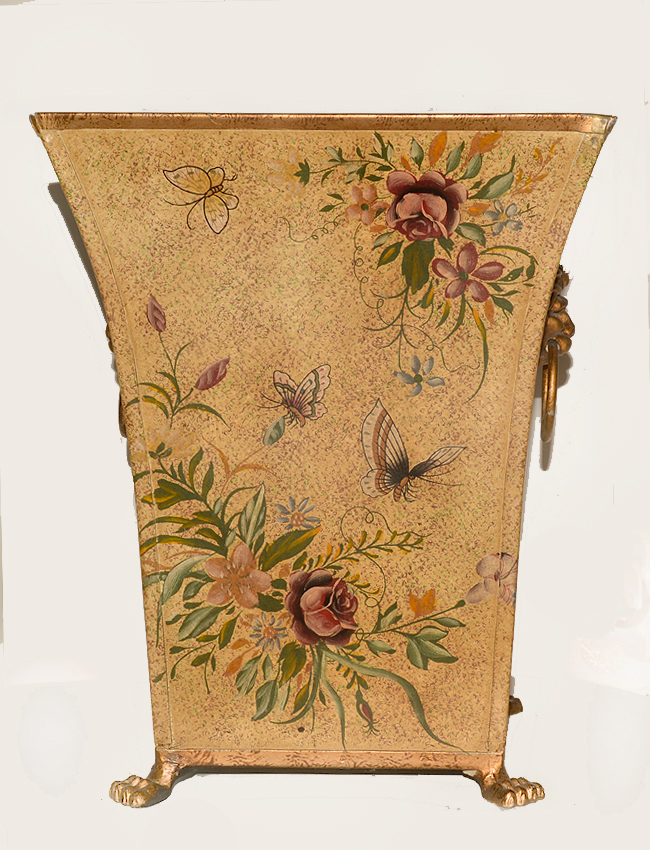 (image for) Hand Pianted Designer Planter with Flower Motif V-017 TEXT_CLOSE_WINDOW